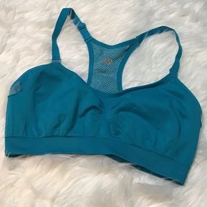 New Balance L Teal Sports Bra